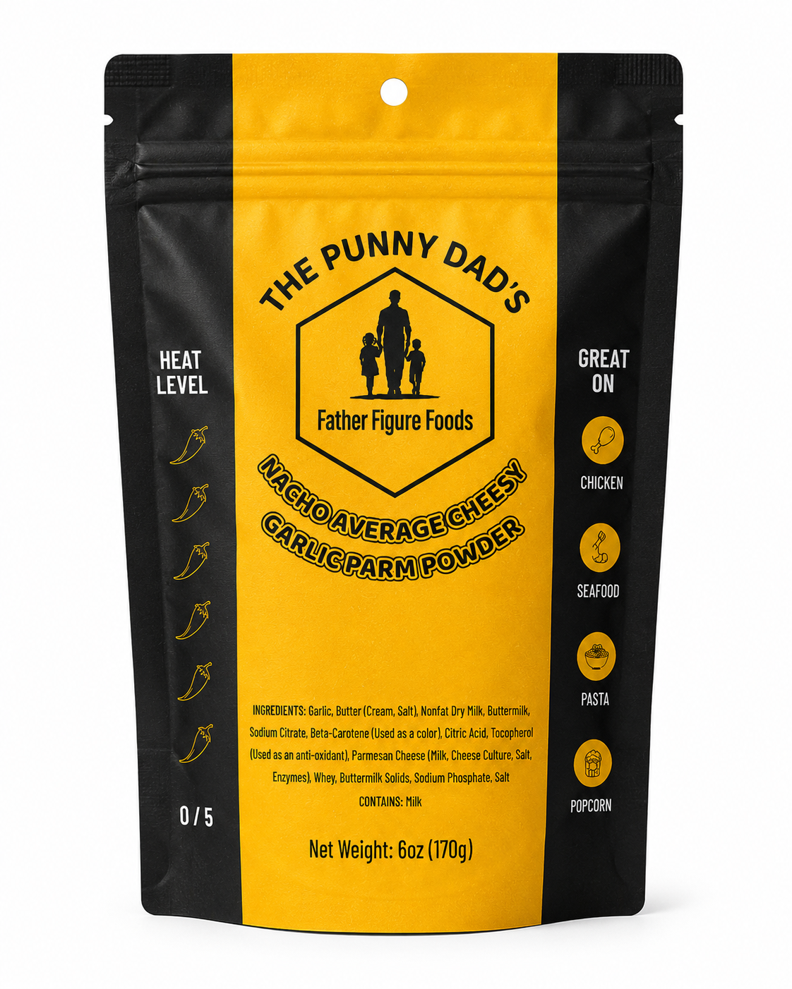 The Punny Dad's Nacho Average Cheesy Garlic Parm Powder