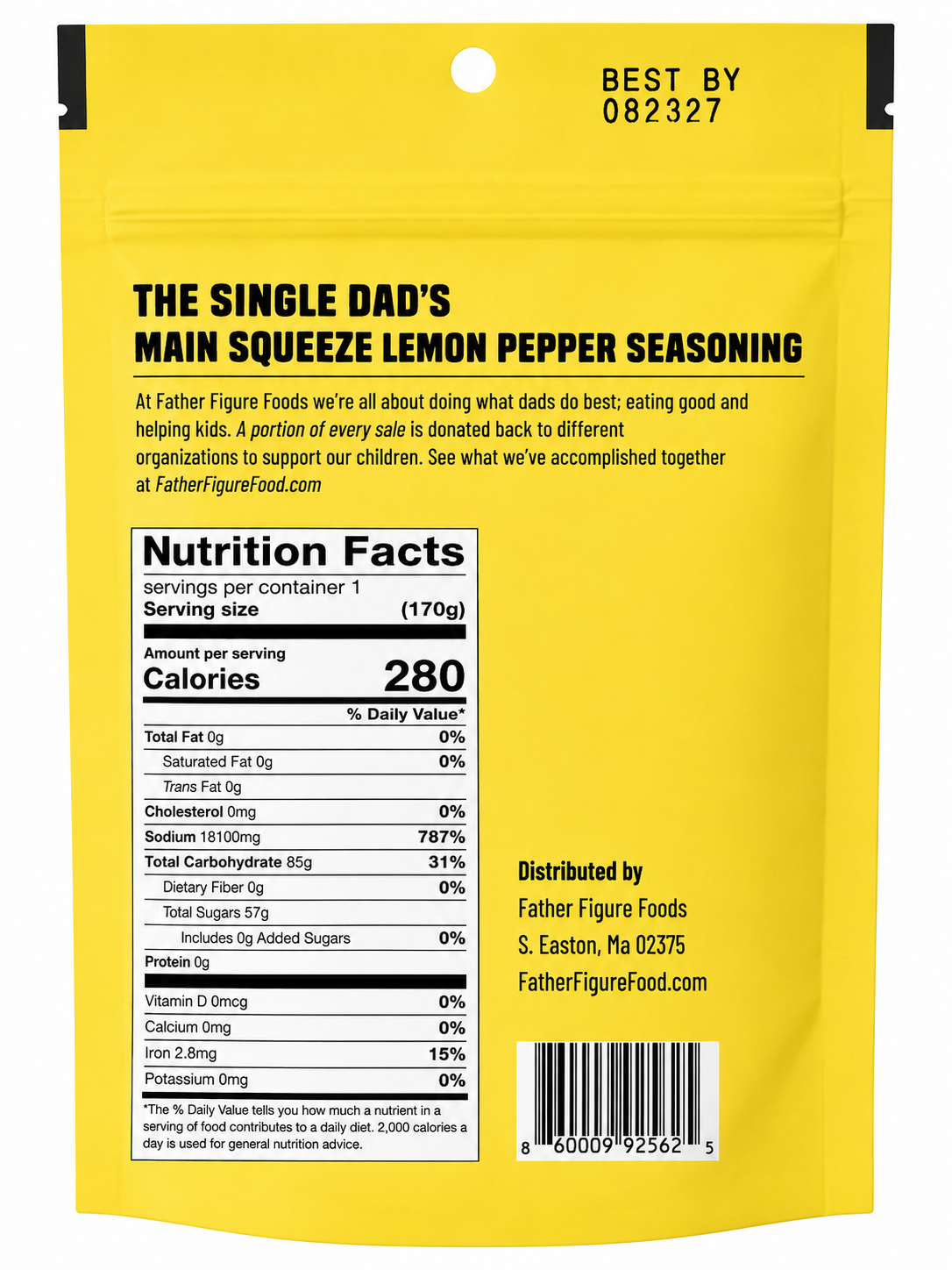 The Single Dad's Main Squeeze Lemon Pepper Seasoning
