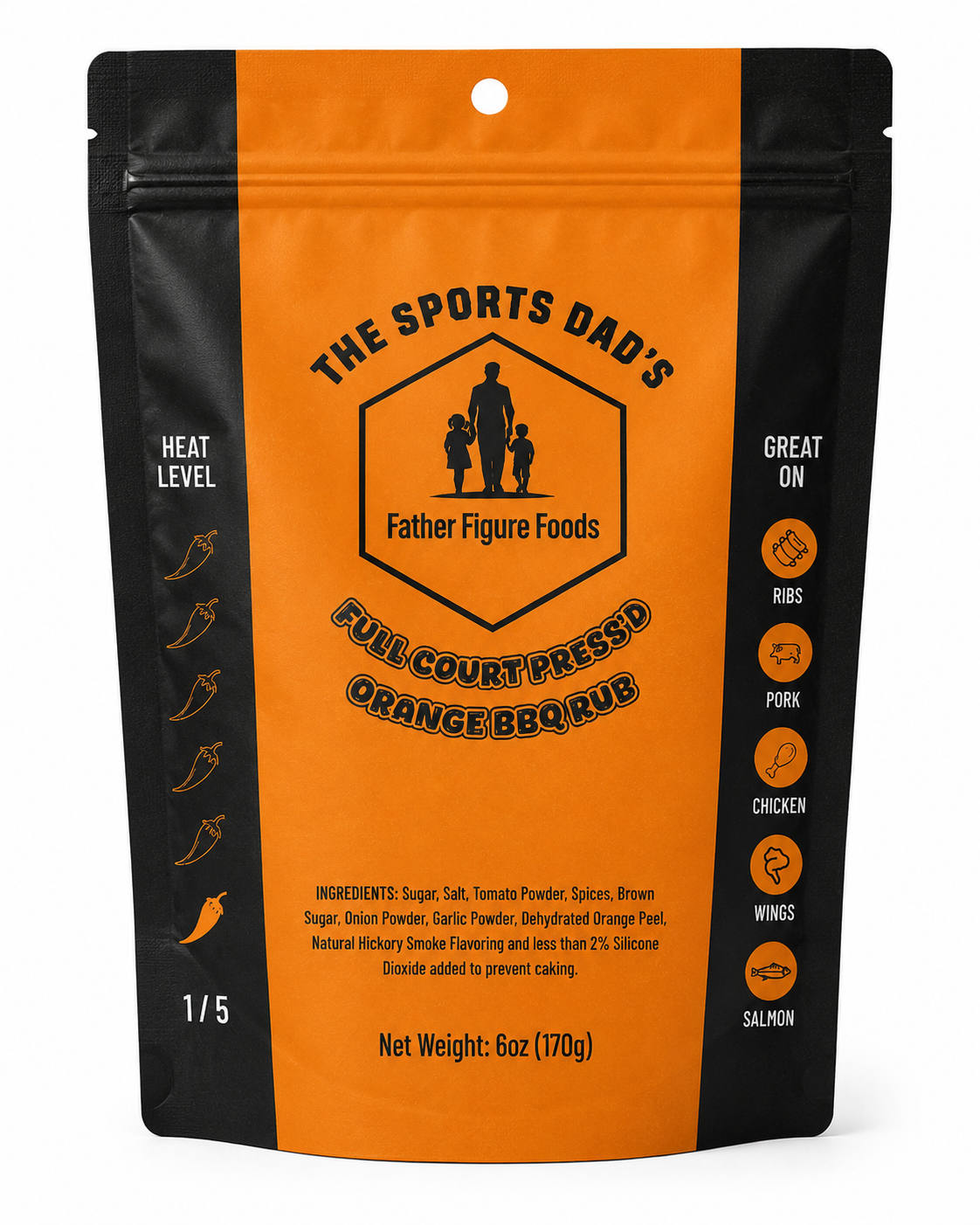 The Sports Dad's Full Court Press'd Orange BBQ Rub